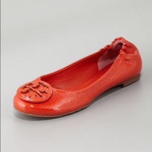 Tory Burch Reva Flats Red Shoes